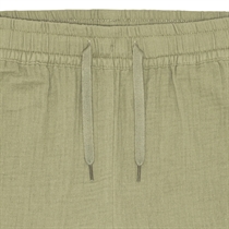BIRKHOLM Muslin Shorts Støvet Grøn